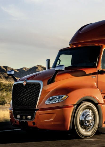 A truck on the road