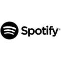 Black Spotify logo